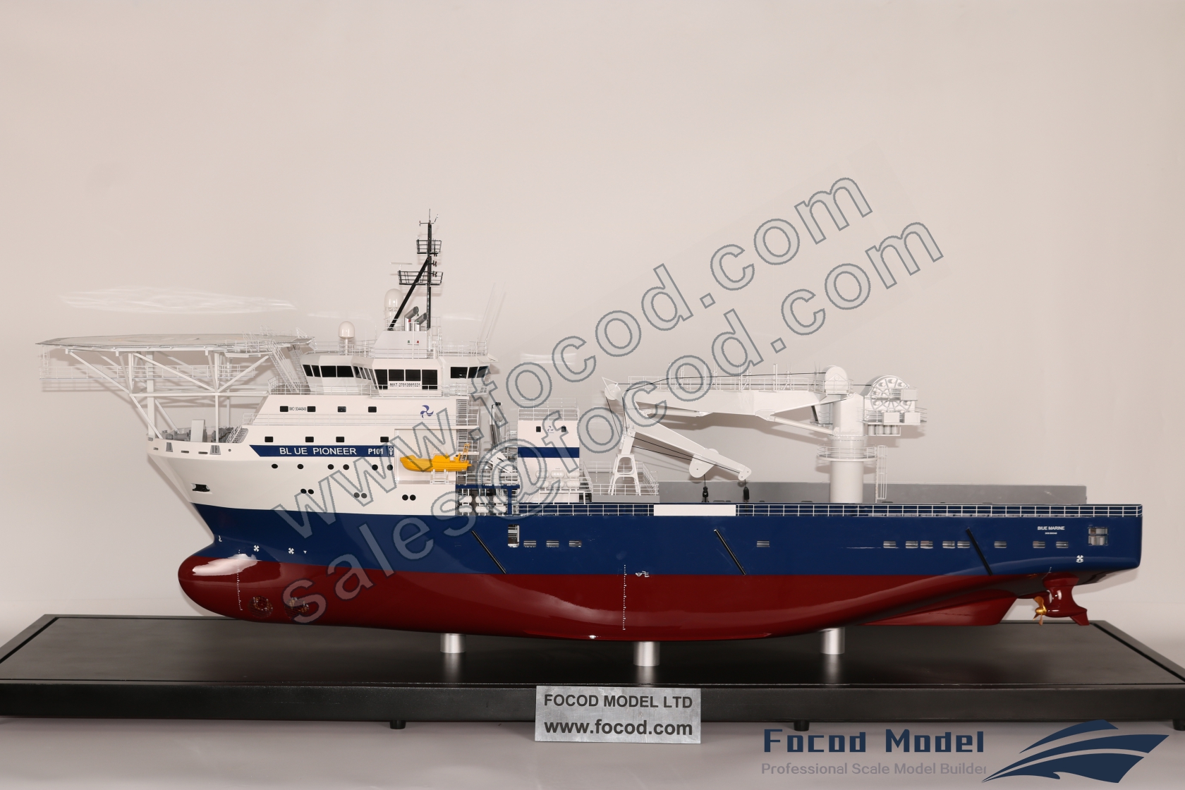 customized model of 134m Offshore Support Vessel